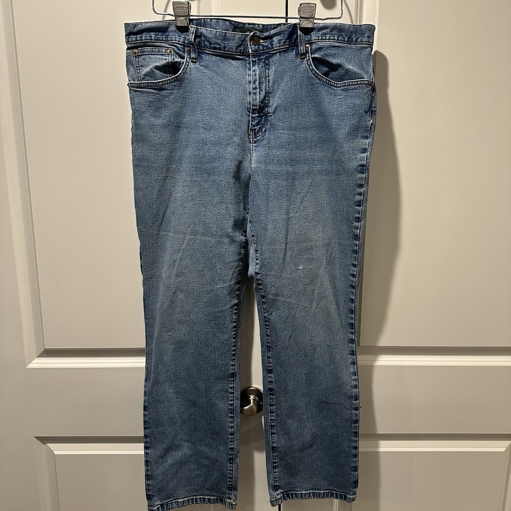 Lauren Jeans Co Ralph Lauren Straight Leg Blue Jeans Medium Wash Women Size 16